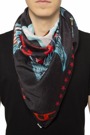 Logo-printed shawl, zdjęcie 2 Logo-printed shawl od Diesel